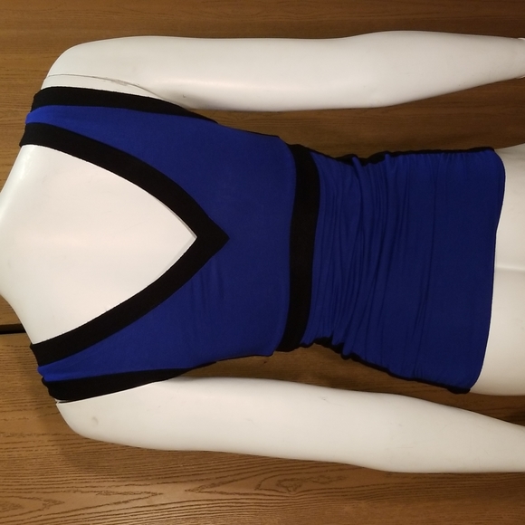Maurices blue black color block top XS/S - Picture 4 of 5